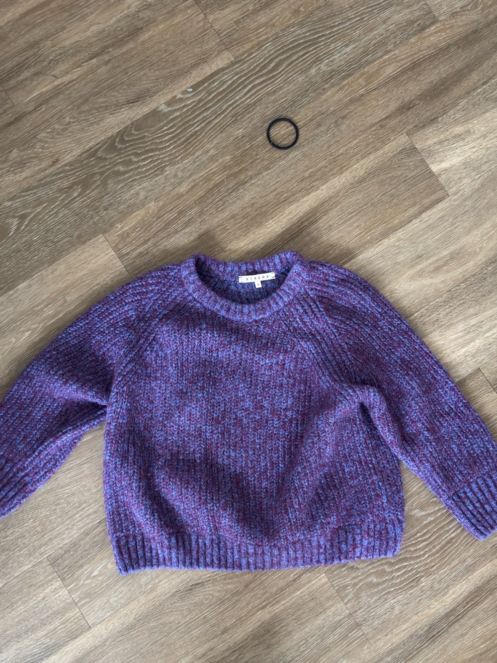 XiRENA Purple Marled Crewneck Sweater